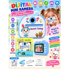 Azurtech Çocuk Dijital Mini Kamera 1080P Hd 2.0” Ekran Fotoğraf Video Oyun Müzik USB Şarj