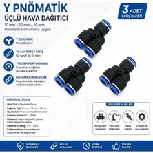 Firetech EPY10 Pnömatik Epy Dirsek 10 mm (3 Adet)
