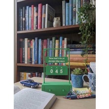 Isme Özel Tasarım Kitap Okuma Sayacı, Bu Yıl Okuduğum Kitap Sayaç Standı, Kitaplık Aksesuar