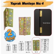 Amiral Amr4 Metal Yaprak Menteşe Sarı No:4 Pencere Kapı Dolap Menteşesi (2 Adet)
