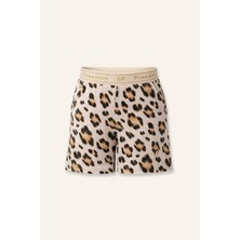 Zeyland Kız Çocuk Leopar Desen Şort