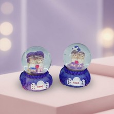 Hediye Fikri Kişiye Özel Işıklı Mini Boy Kar Küresi