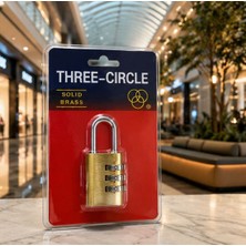Tri-Circle Trı Cırcle 20 Mm Şifreli Pirinç Asma Kilit 5 Adet