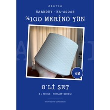 Lana Gatto Harmony Örgü Ipi 8'li Set 8 x 100 gr %100 Merino Yün – HA-22026