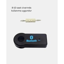 Mey İthalat Mey Ithalat® Bluetooth Aux Araç Kiti Eller Serbest Müzik Çalar Dahili Mikrofonlu