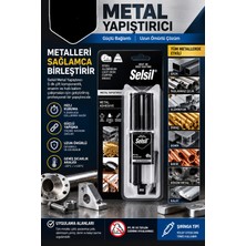 Primeaks Metal Yapıştırıcı Epoksi Şırınga Tipi  Çift Bileşenli Güçlü Metal Yapıştırıcı Çelik Alüminyum Demir