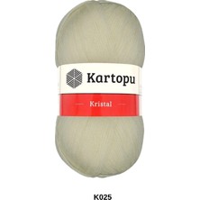 Hobi Dünyası Evim 1 Adet Kartopu Kristal 100 Gram 475 Metre Lif Şal Bebek Yeleği Battaniye El Örgü Ipi Renk: Gri