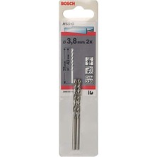 1001 Professional Metal Matkap Ucu Hss-G Taşlanmış (2 Adet, Çap 3,8 Mm)