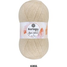 Hobi Dünyası Evim 1 Adet Kartopu Angora Natural 100 Gram 550 Metre Natural Şal Bluz Hırka Yelek El Örgü Ipi Renk: Çam