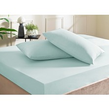 1001 Color Dreams Ranforce King Size Fitted Çarşaf Seti Mavi