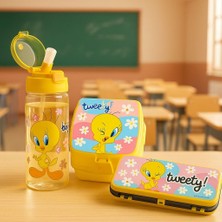 1001 Tweety Lisanslı Okul Seti 500 ml Matara, Beslenme Kutusu, Kalem Kutusu