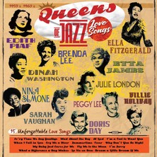 1001 Queens Of Jazz - Love Songs (Plak) Edith Piaf - Dinah Washington - Nina Simone - Sarah Vaughan - Bra