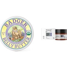 1001 Belly Butter Karın Bölgesi Nemlendirici Krem 56G ve Sirenol Organik Göğüs Ucu Krem
