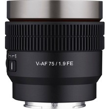 1001 Sony E Için 75MM T1.9 Tam Çerçeve Cine Otomatik Odaklama Lensi (SYCAF75-NEX)