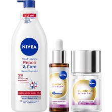 1001 Aydınlatıcı ve Nemlendirici Cilt Bakım Seti, Serum 30ML, Tonik 100ML ve Vücut Losyonu 400ML