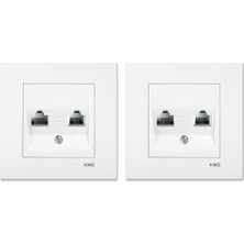 1001 Karre Beyaz Data+Nümeris CAT5E+CAT3 A.opp 2li Paket