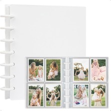 1001 Xspring Mini Fotoğraf Albümü, Beyaz 30 Çıkarılabilir Iç Sayfa, 3 Inç Fotoğraf Kartı Tutu