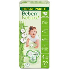 1001 Natural Maxi 52'li Bebek Bezi