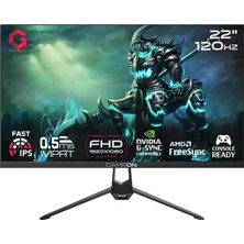 1001 GOES22FHD120IPS 22" Fhd, 120Hz, Mprt 0.5ms, HDMI 2.1, Ps5 Destekli, Hızlı IPS Siyah Oyuncu Monitö