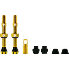 1001 Tubeless Valves V2, Gold 44MM - Tubeless Valf, Tüpsüz Lastikler Için Valf Çekirdeği Sökme Alet