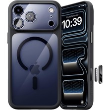 1001 iPhone 17 Pro Için Özel Geliştirilmiş Kamera Çerçevesini De Koruyan, Arkası Şeffaf Polikarbo