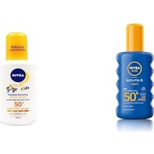1001 Sun Çocuk ve Yetişkin Güneş Kremi Seti (SPF50+, 2 x 200 Ml)