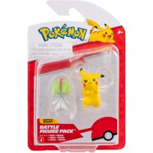 1001 Battle Figure 2'li Paket - Ralts, Pikachu - Çok Renkli - 4+ Çocuklar Için Resmi Pokemon Oyuncak