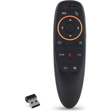 1001 Kablosuz Air Mouse, Google Asistan Uyumlu Sesli Kumanda, 2.4ghz USB Alıcılı, 6 Eksenli Jiroskop,