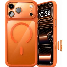 1001 iPhone Için Özel Geliştirilmiş Kamera Çerçevesini Koruyan, Arkası Şeffaf (Parlak) Polikarbon
