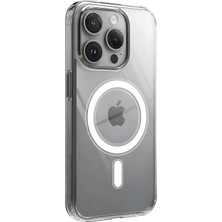 1001 iPhone 11 Pro Için Magsafe ile Uyumlu Şeffaf Kılıf Kristal Berraklığında Materyal Polikarbona
