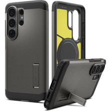 1001 Galaxy S26 Ultra ile Uyumlu Magnet Kılıf Tough Armor Mag Fit Stand Özellikli Çift Katmanlı Zır