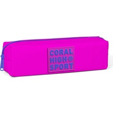 1001 Sport Tek Bölmeli Pembe Kalemlik