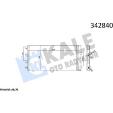 Kale 342840 Klima Radyatörü (Kondanser) Dacia Duster 10> 1.5dci 8200880551-921008028R