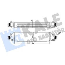 Kale 352415 Turbo Radyatörü (Intercooler) Alfa Romeo Giulietta 10>20 1.4 Tb 1.8 Tb 2.0 Jtdm 50514486
