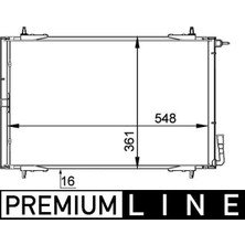 Mahle AC220000P Klima Radyatörü (Kondanser) Peugeot P206 98>09 1.1-1.4-1.6-2.0-1.4hdı-1.6hdı 6455.Y0-6455.W6-6455.W7-6455.X9