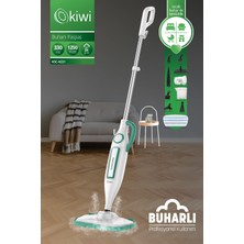 1001 KSC-4221 1250W Çok Fonksiyonlu Buharlı Mop ve Temizleyici - 10 Parça Aksesuar Setli Hijyenik Deze