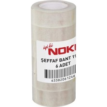 1001 Şeffaf Bant 19MMX33M 6'lı