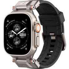 1001 Apple Watch 49/46/45MM Ultra 3/2/1 / Seri 11/10/9/8/7 ile Uyumlu Kordon Band Durapro Armor Zırhlı
