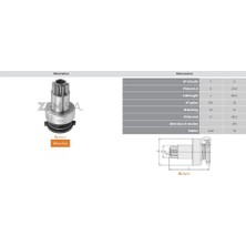 Zen 1223 Mars Dislisi 9 Dıs Volkswagen Polo 1.4 - 1.6 1006209641-1006209662