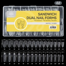 Tırnakmania Sandwich Dual Nail Form Oval (63287-2)