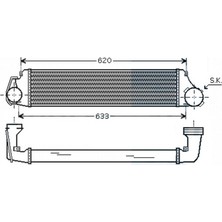 Oris Orıs IBM001050 Turbo Radyatörü (Intercooler) Bmw (E46) 3.20D 01=> (540X127X50) (Mek.-Otom.) 7786351-8ML376776131