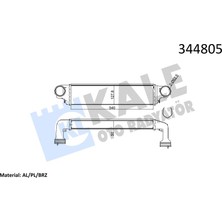 Kale 344805 Turbo Radyatoru Bmw E46 E83 M47 M57 17517789793-17517793370