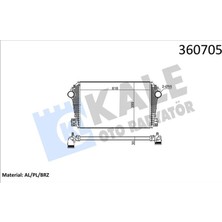 Kale 360705 Intercooler Volkswagen Amarok 2.0tdı 10>(Cdba-Cdca-Cnfa-Cnfb)[brazıng] [30MM] Turbo Radyatörü 2H0145804-2H0145804D