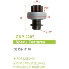 Genon 2207 Mars Dislisi (UMD-5410) 8 Dıs Hyundai Accent ZEN-0450-ZEN-1778-36139-11140