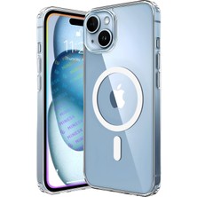 1001 iPhone 15 Için Origin Serisi Premium Kalite Magsafe ile Uyumlu Kılıf Crystal Clear Super Şeffaf