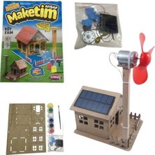 1001 Güneş Enerjili Deney Seti -Panelli Ev GNSRKFAZ2729