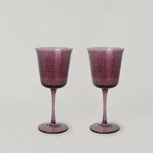 1001 Alexa 2'li 370 ml Kadeh Mürdüm