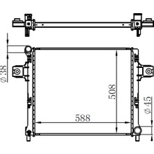 Oris Orıs BGM342032 Radyator Brazing MT(588X508X32)JEEP Commander 3.0 Crd 2005+ 61022 55116858AA