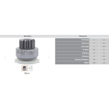 Zen 2039 Mars Dislisi 12 Dıs Ford F-150 / F-250 - Ranger 9C2T11000AA-BR3T11000AC