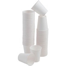 1001 75 Adet Tek Kullanımlık Karton Bardak 8 Oz 250 Ml, Beyaz Sıcak Bardaklar, Kağıt Meyve Suyu Bard